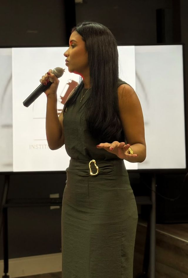 Ilca Moraes durante palestra